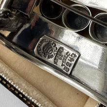 Lade das Bild in den Galerie-Viewer, Vintage 1950s Modernist Sterling Silver Pendant By Margot de Taxco. Geometric Art Deco Design Statement Pendant. Old Taxco, Mexico Jewellery
