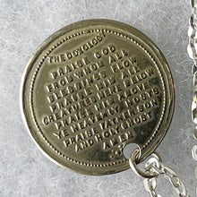画像をギャラリービューアに読み込む, Victorian Silver Doxology &amp; Prayer Pendant Necklace. Antique Sterling Silver Lord&#39;s Prayer and Hymn Chant Minimalist Charm/Pendant On Chain.
