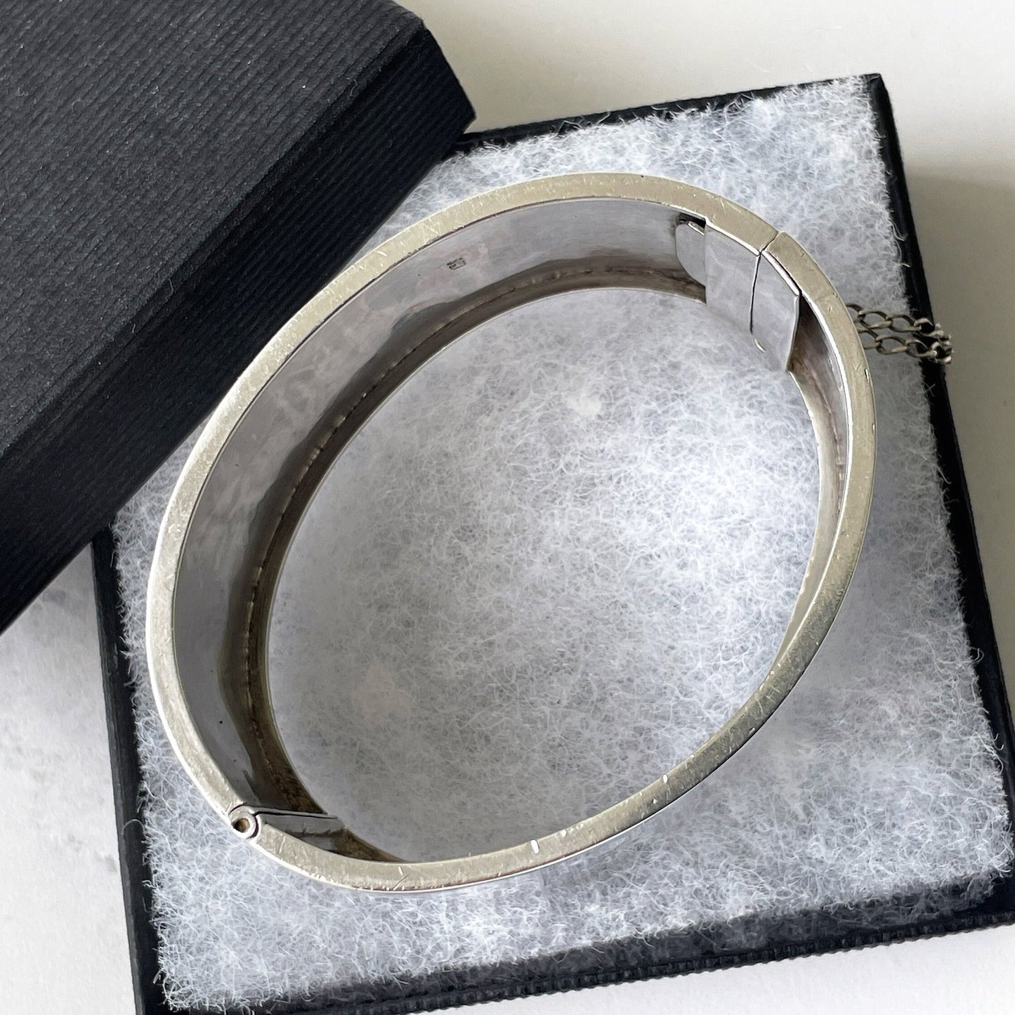 Victorian Aesthetic Engraved Silver Wide Cuff Bracelet, 1882 Hallmarks. Antique Hinged Sterling Silver Bangle, Engraved Swallows & Cranes
