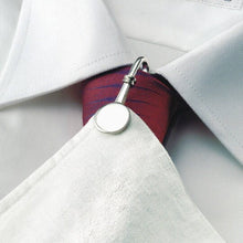 Cargar imagen en el visor de la galería, Antique Victorian Engraved Silver Napkin Clip. Mens Shirt/Tie Hook Napkin Holder. Silver Formal Suit Accessory, Wedding Groom Gift For Him
