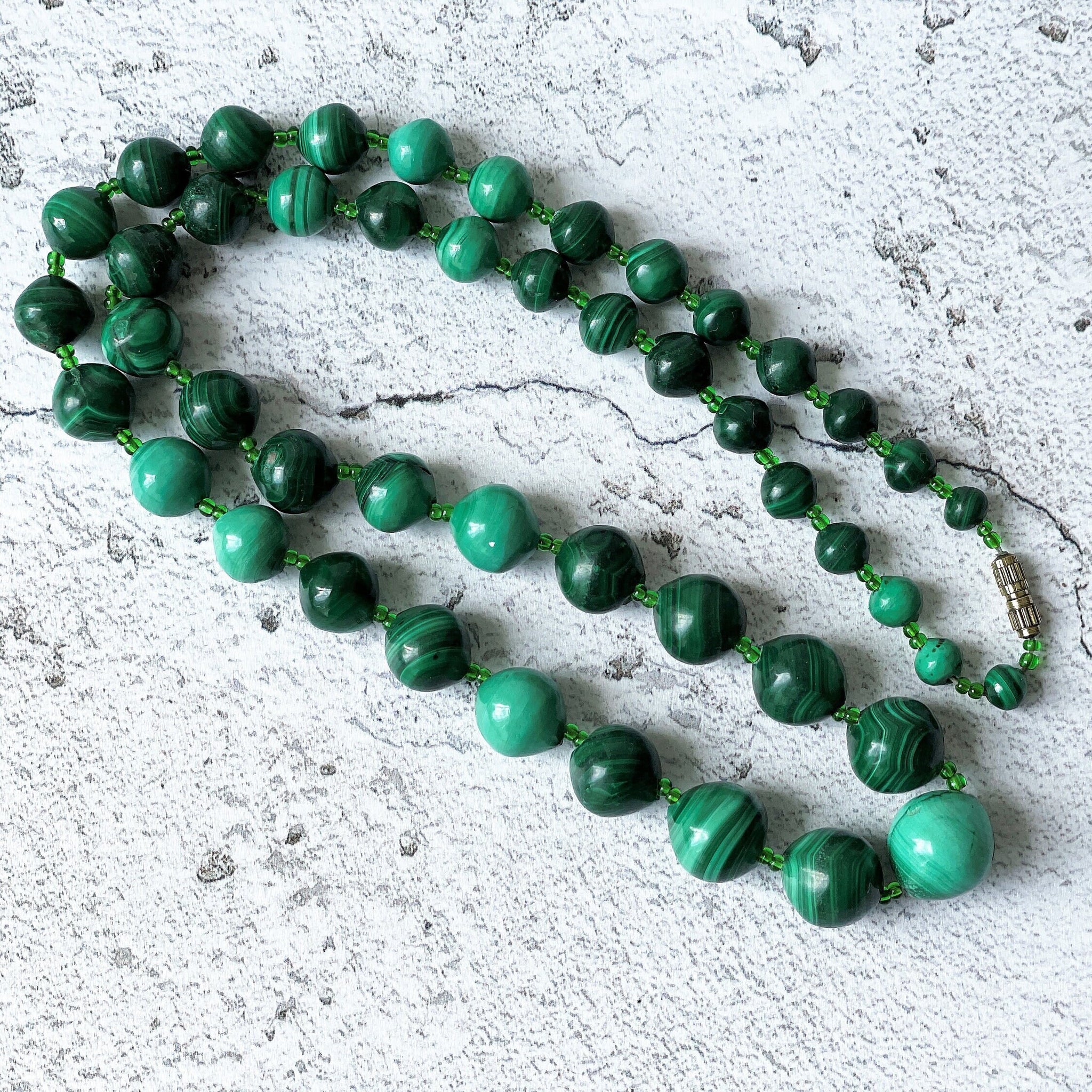 12 Mm Natural Malachite Gemstone Beads Strands at Rs 2000/piece in Jaipur |  ID: 2852054661762