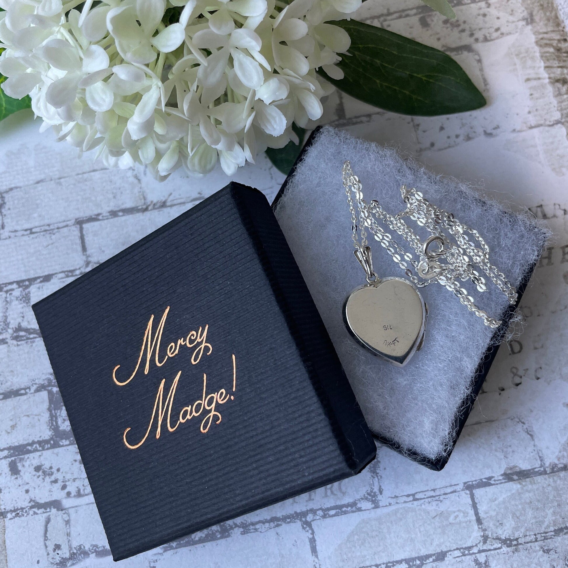 Vintage Sterling Silver Guilloche Engraved Heart Locket Necklace. Art Deco Revival 2-Photo Love Heart Locket On Sterling Silver Trace Chain