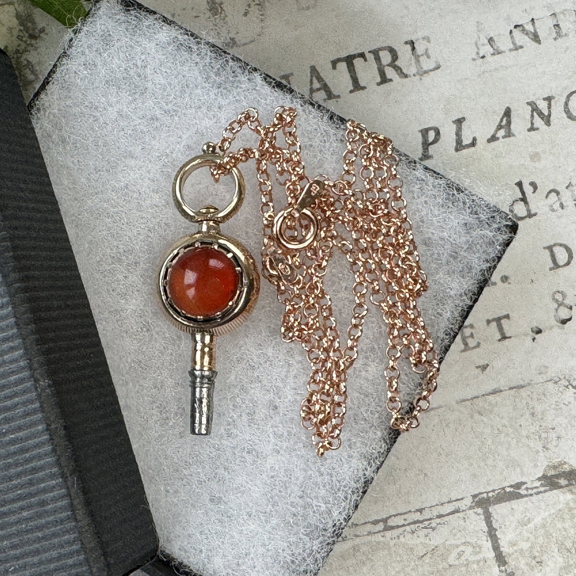 Georgian 18ct Gold Carnelian Swivel Watch Key Pendant. Antique Scottish Agate Fob Pendant Charm. 18ct Rose Gold Pocket Watch Winder Key