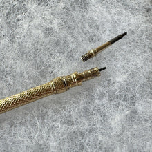 Carica l&#39;immagine nel visualizzatore di Gallery, Victorian 15ct Gold Mordan &amp; Sampson Propelling Pencil Pendant. Antique Yellow Gold Mechanical/Telescopic/Sliding Pencil Chatelaine Pendant
