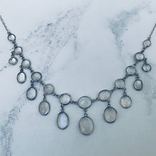 Load image into Gallery viewer, Antique Silver Moonstone Necklace
